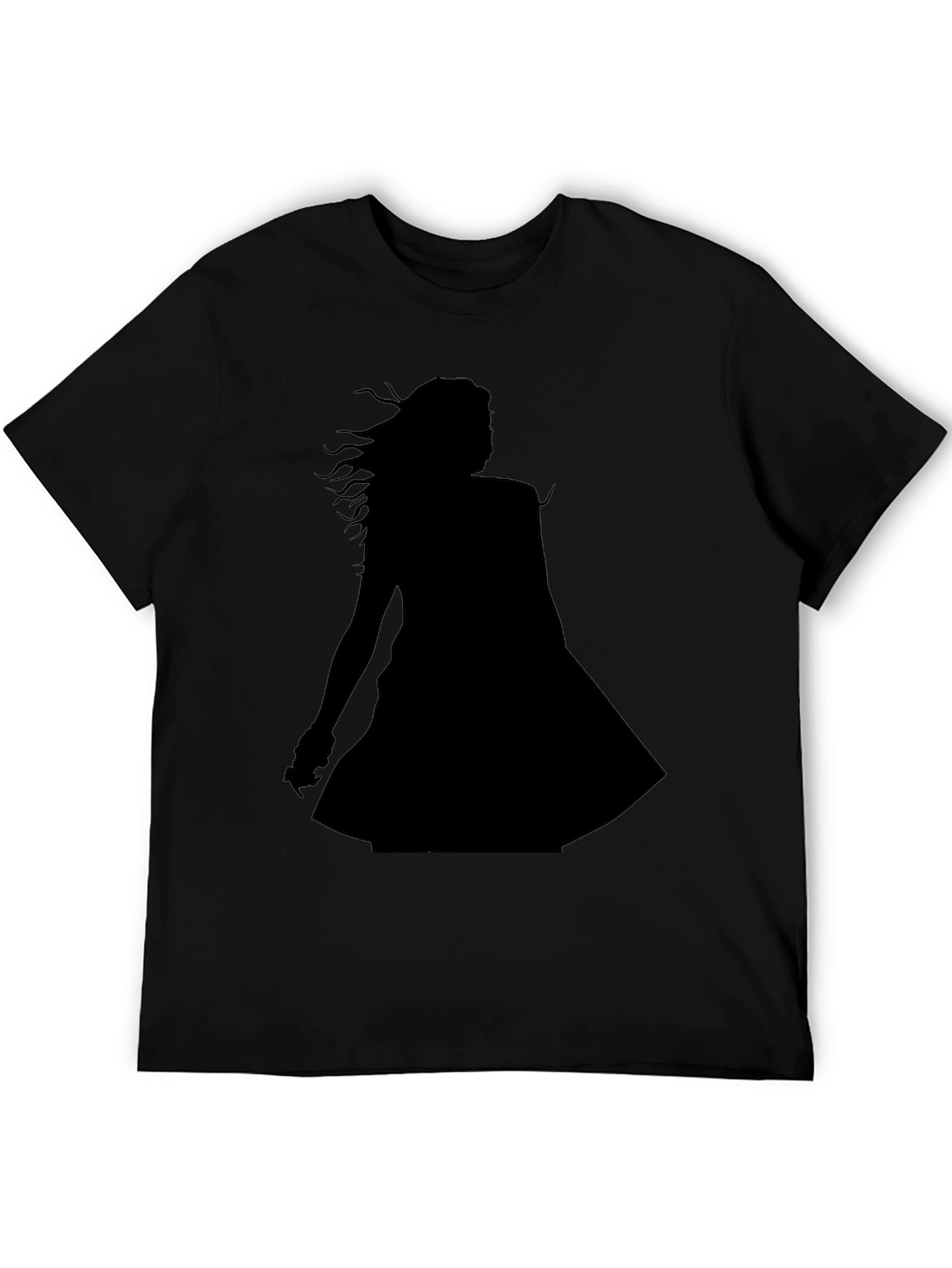 Silhouette Graphic Tee - Stylish Black T-Shirt