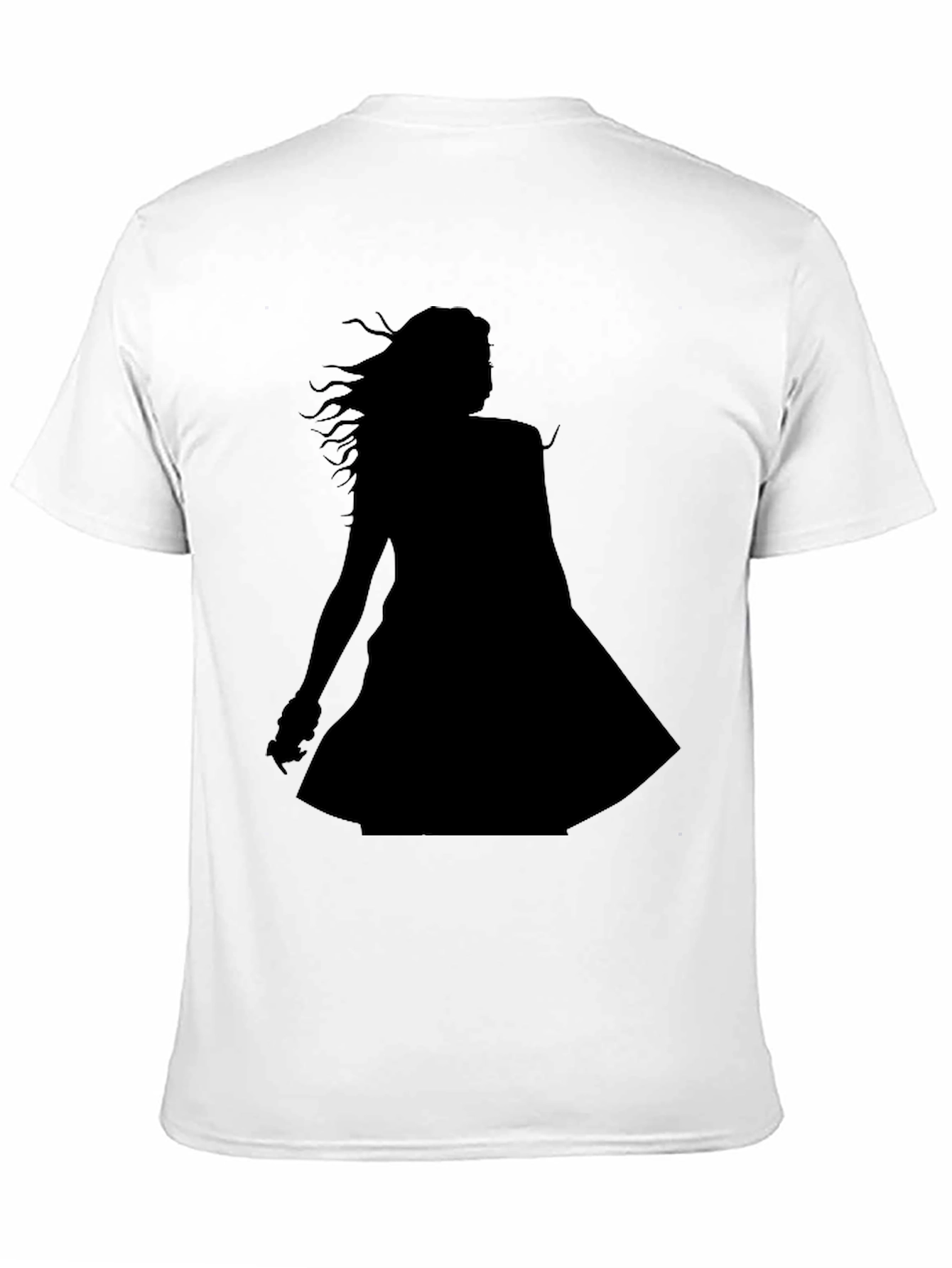 Silhouette Graphic Tee - Stylish Black T-Shirt