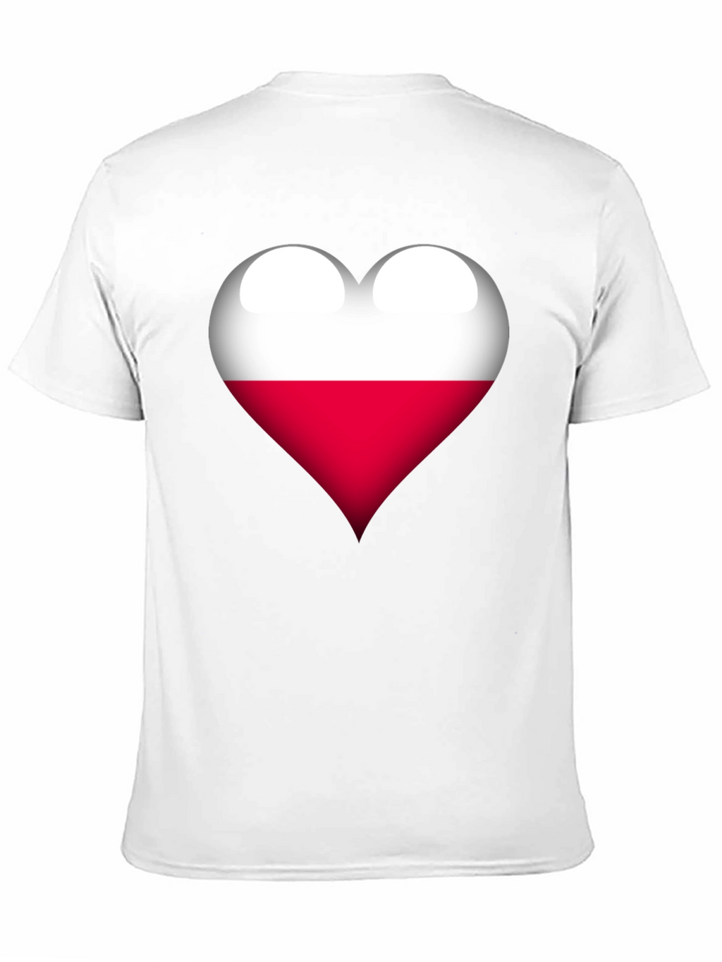 Poland Flag Heart Graphic T-Shirt