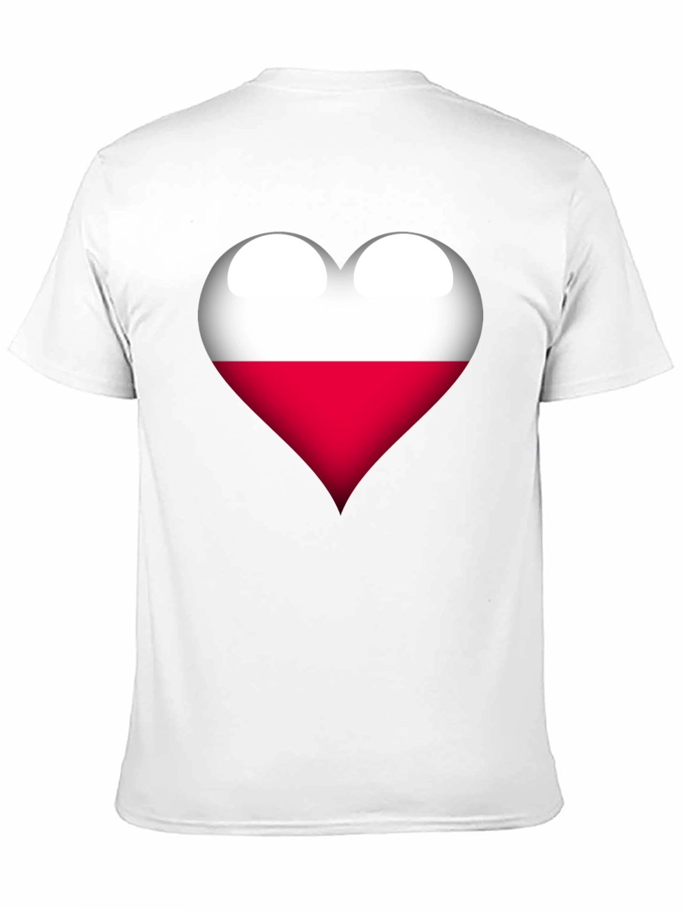 Poland Flag Heart Graphic T-Shirt