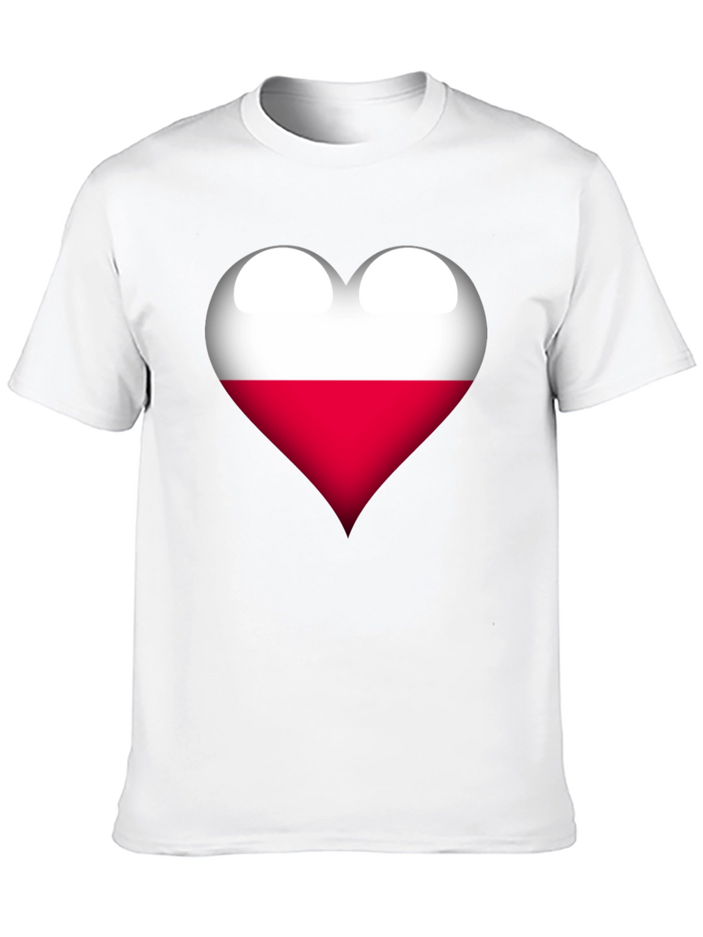 Poland Flag Heart Graphic T-Shirt
