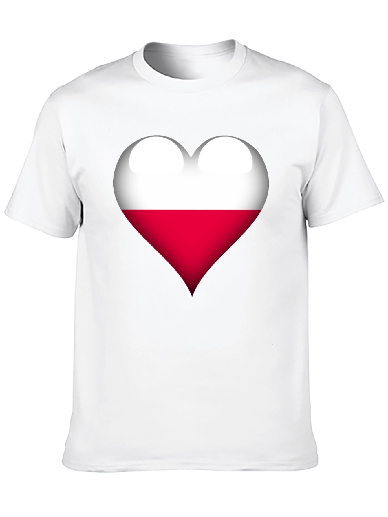 Poland Flag Heart Graphic T-Shirt