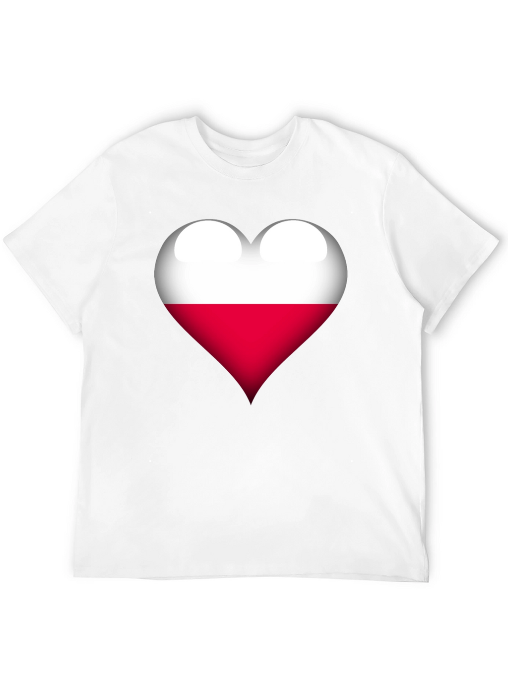 Poland Flag Heart Graphic T-Shirt