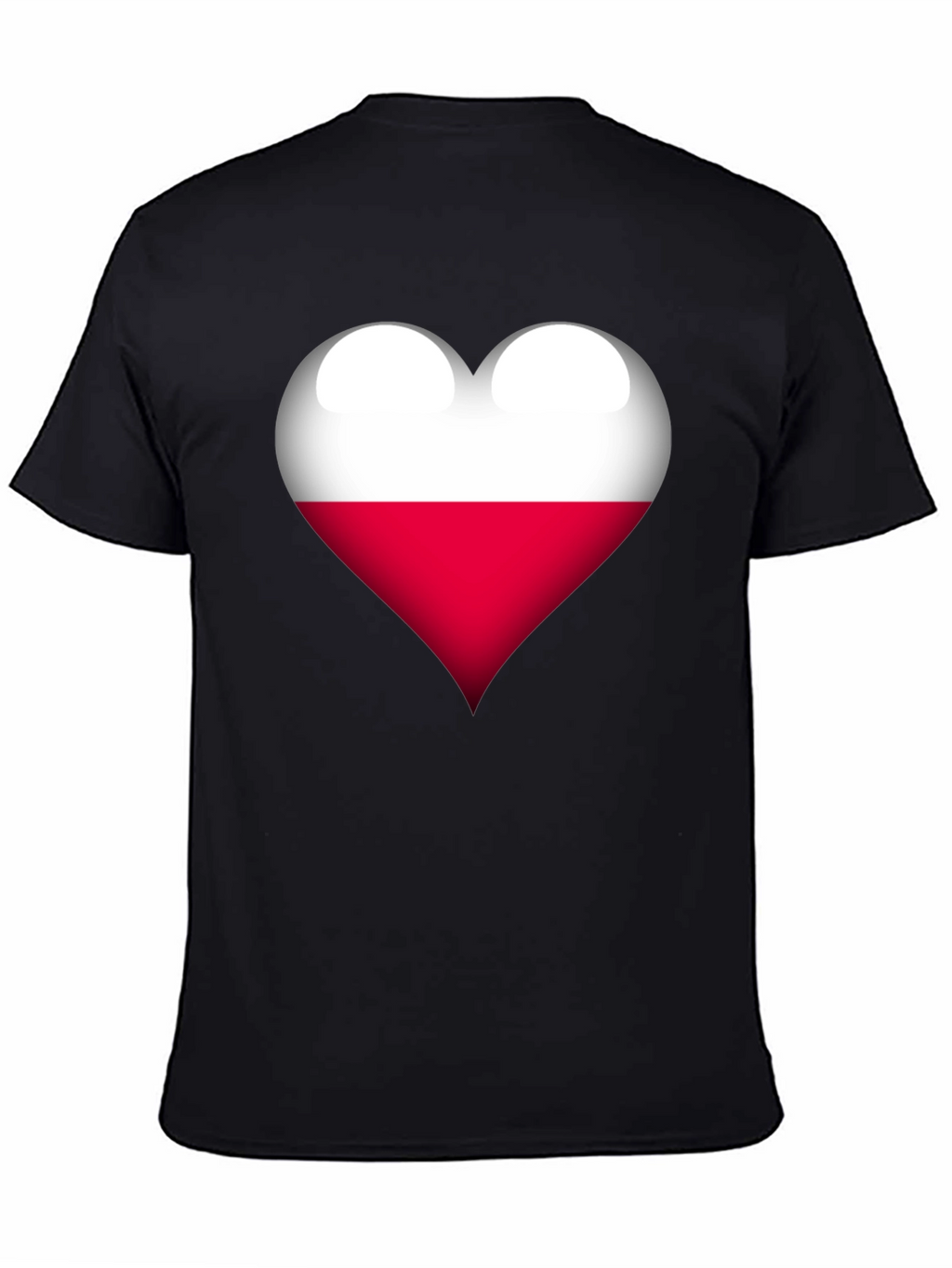 Poland Flag Heart Graphic T-Shirt