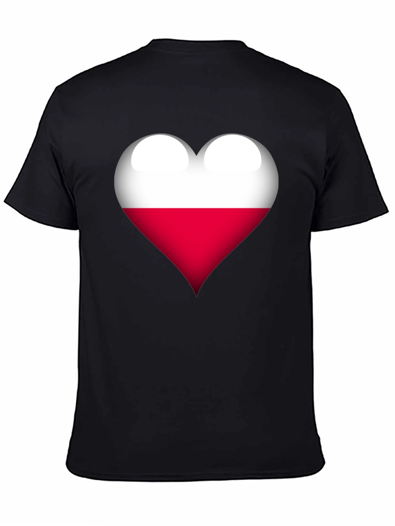 Poland Flag Heart Graphic T-Shirt