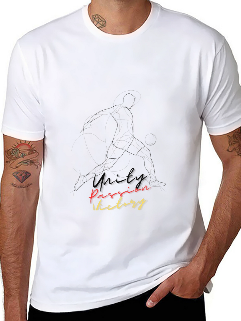 Passion Victory Black Graphic Tee