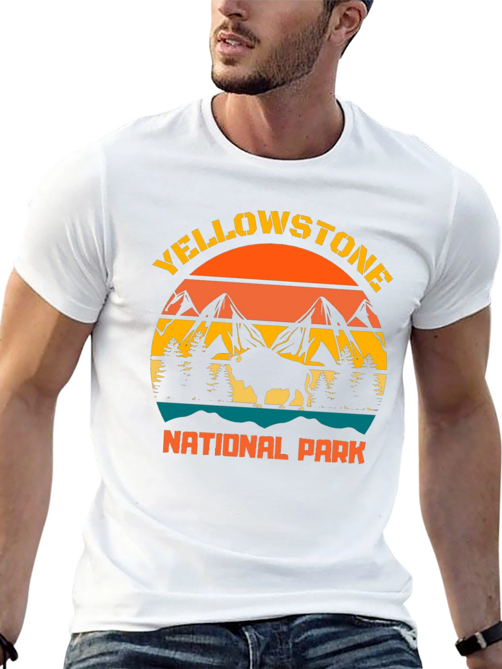 Yellowstone National Park Bison Graphic Tee