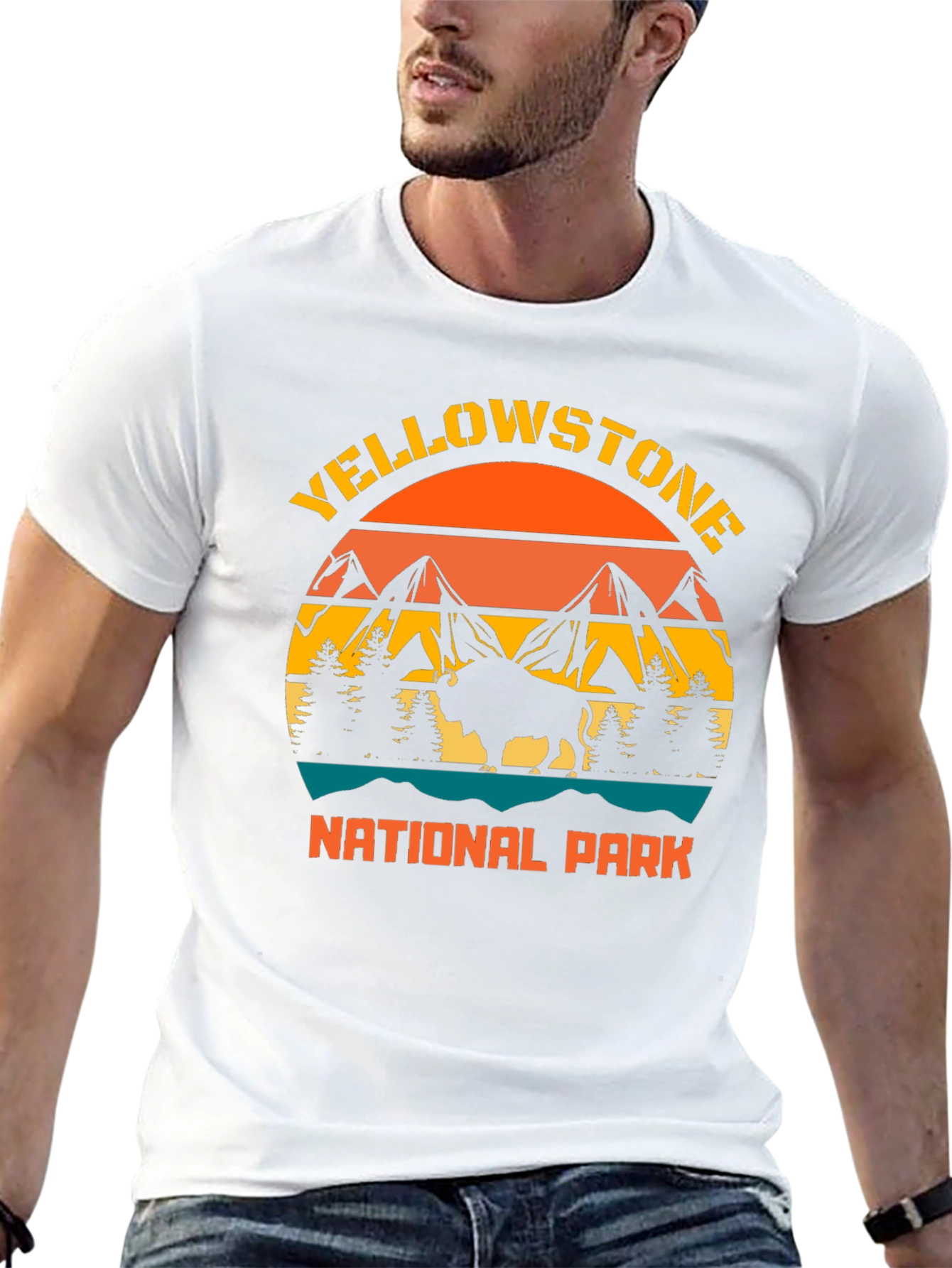 Yellowstone National Park Bison Graphic Tee