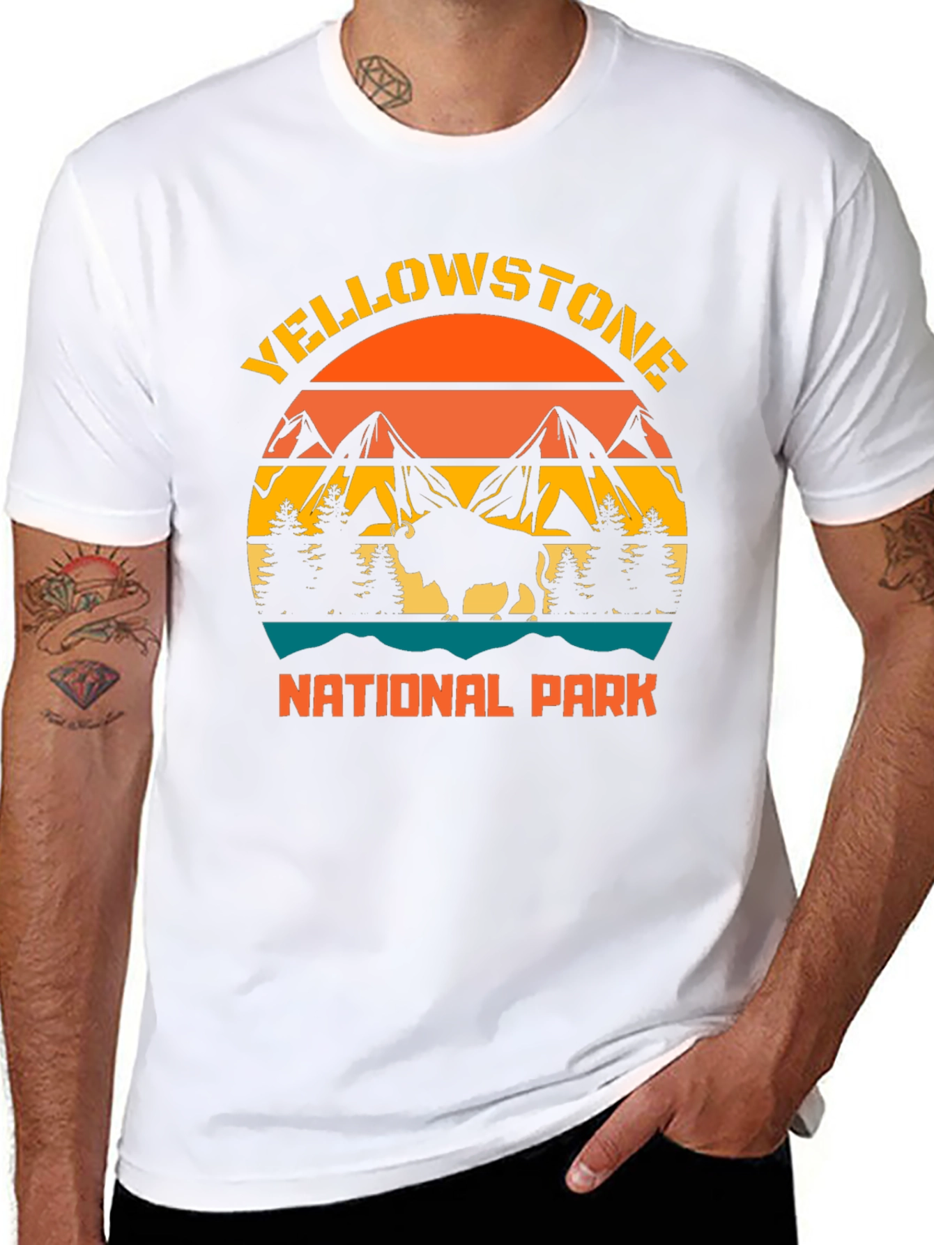 Yellowstone National Park Bison Graphic Tee