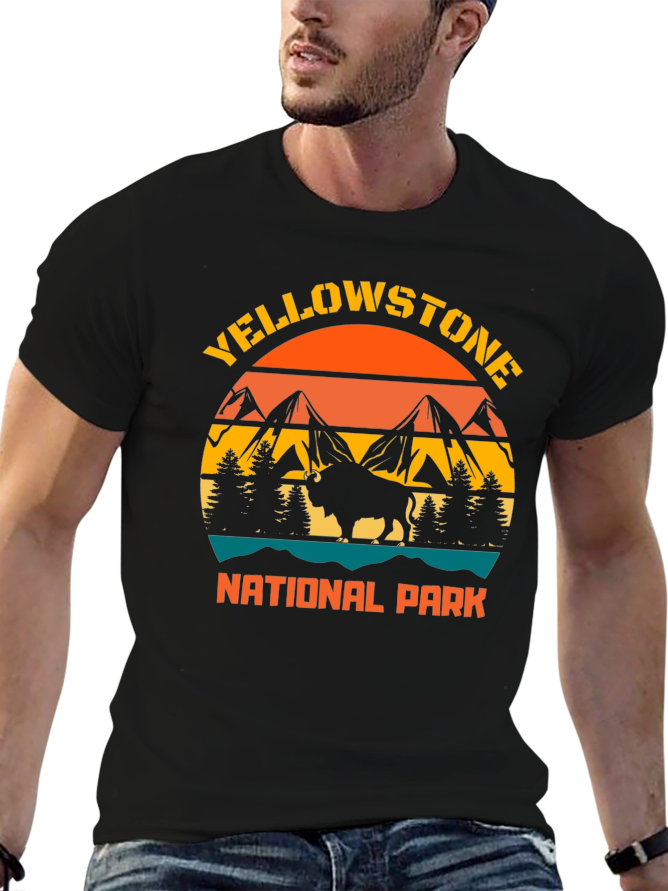 Yellowstone National Park Bison Graphic Tee