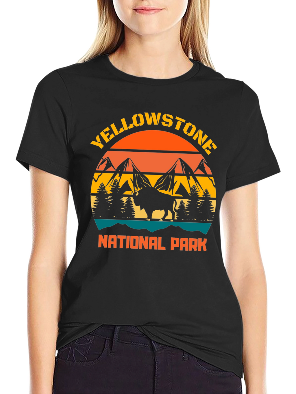 Yellowstone National Park Bison Graphic Tee