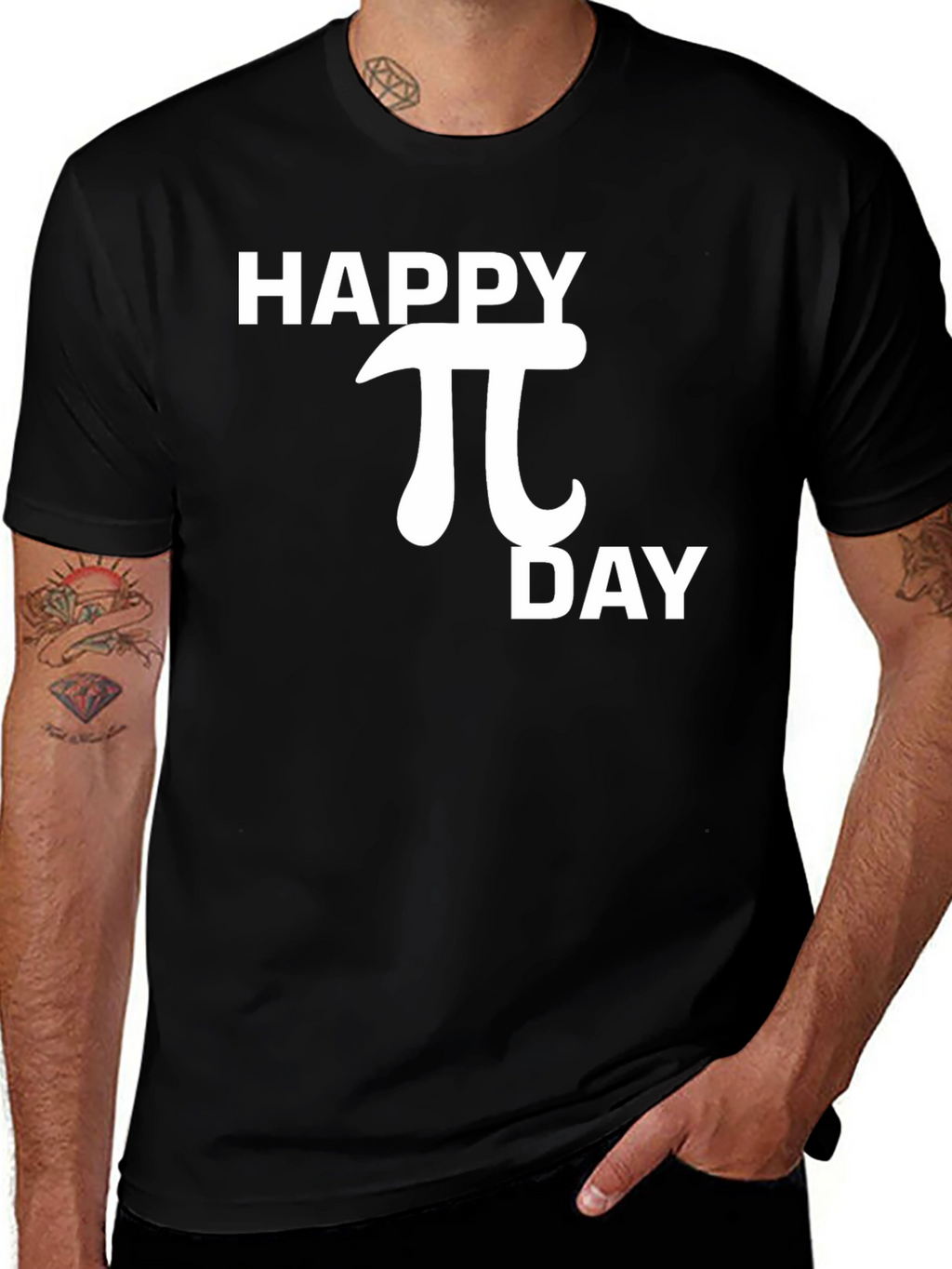 Happy Pi Day Black T-Shirt