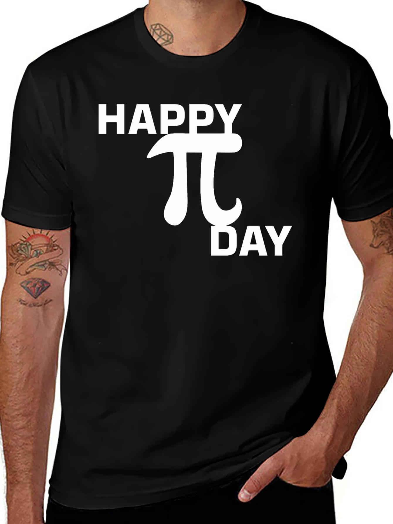 Happy Pi Day Black T-Shirt