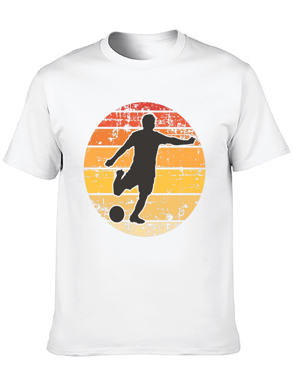 Retro Soccer Player Graphic T-Shirt