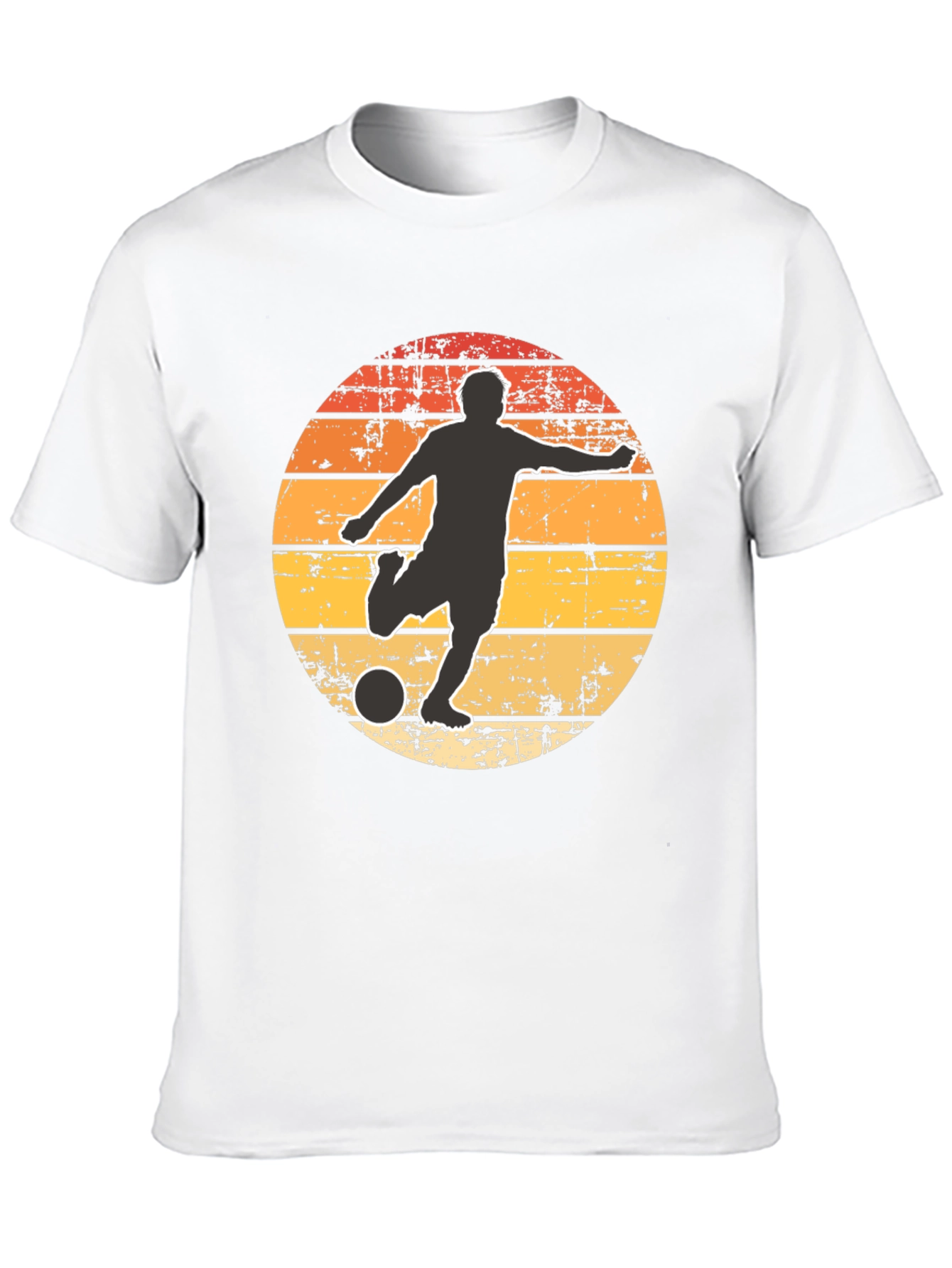Retro Soccer Player Graphic T-Shirt