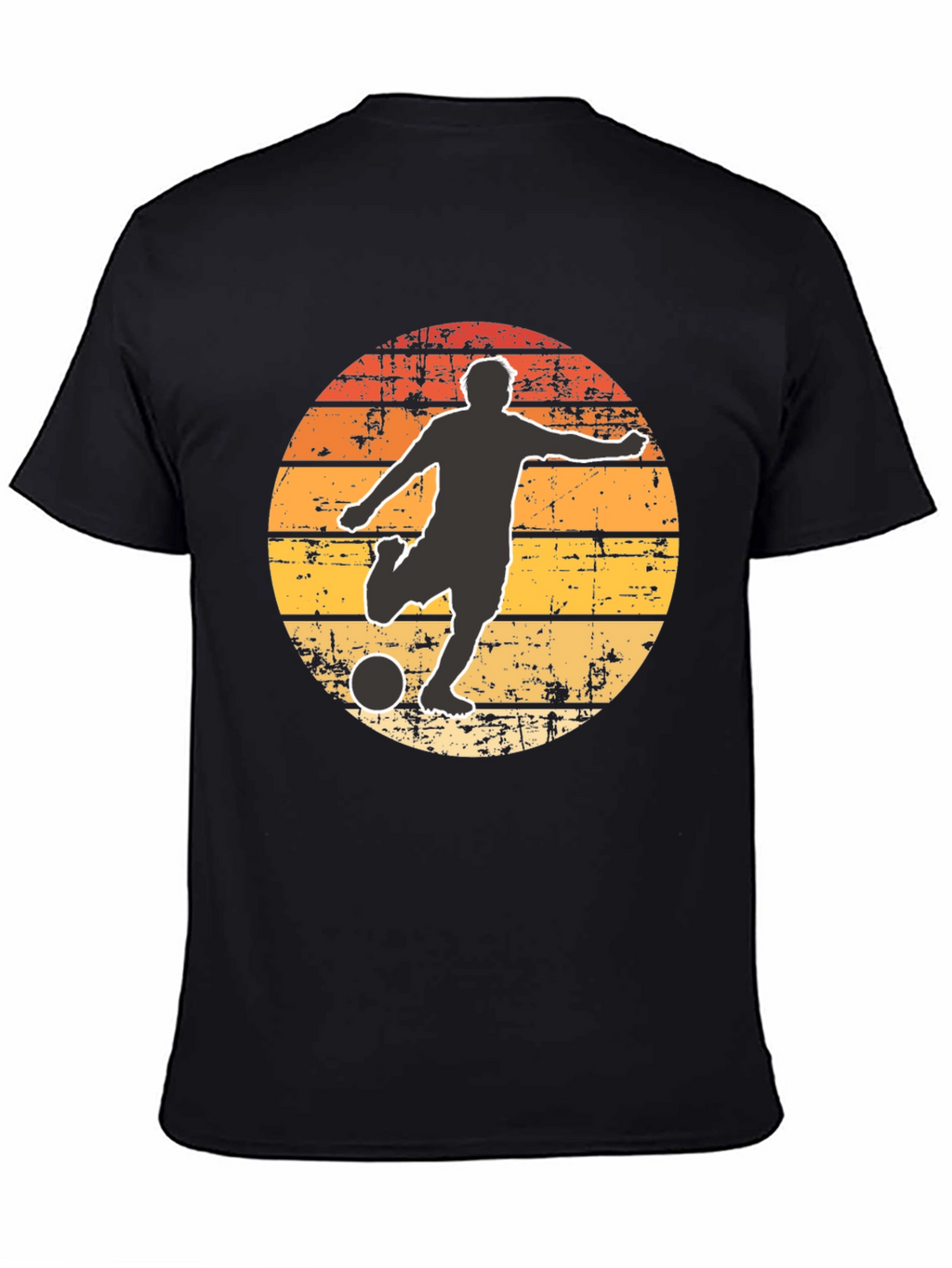 Retro Soccer Player Graphic T-Shirt