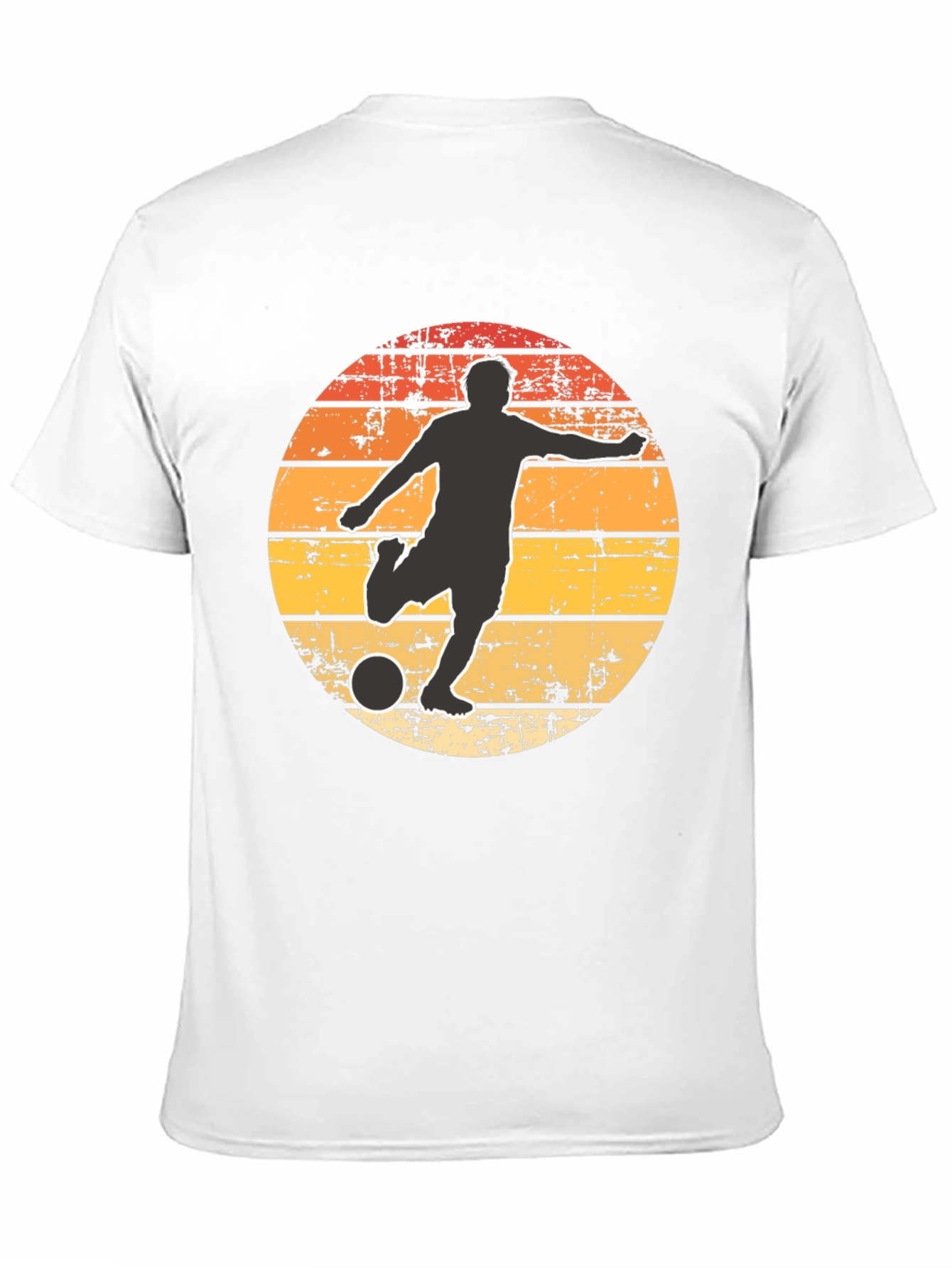 Retro Soccer Player Graphic T-Shirt
