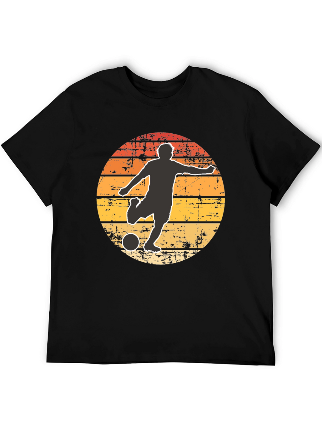 Retro Soccer Player Graphic T-Shirt