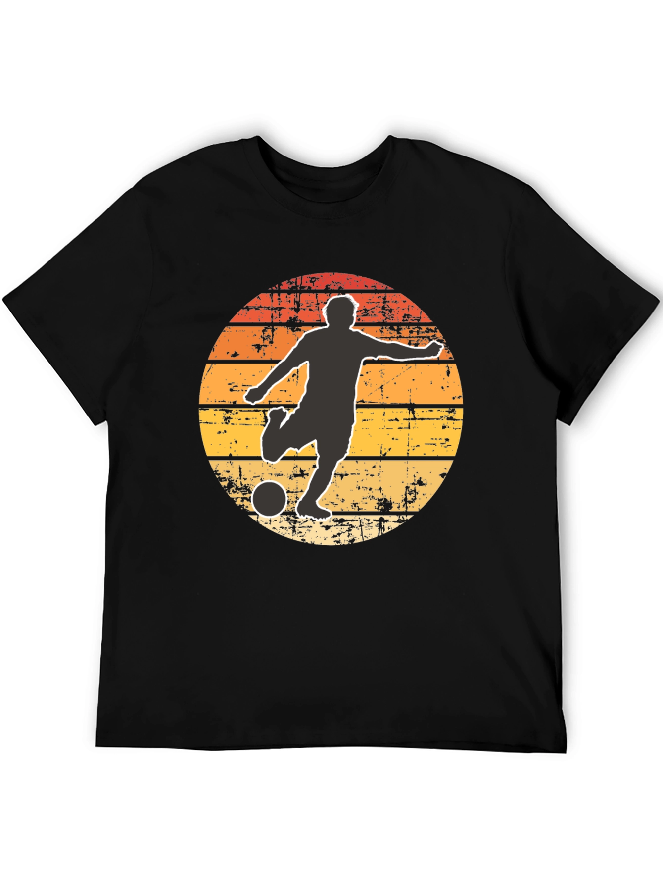Retro Soccer Player Graphic T-Shirt