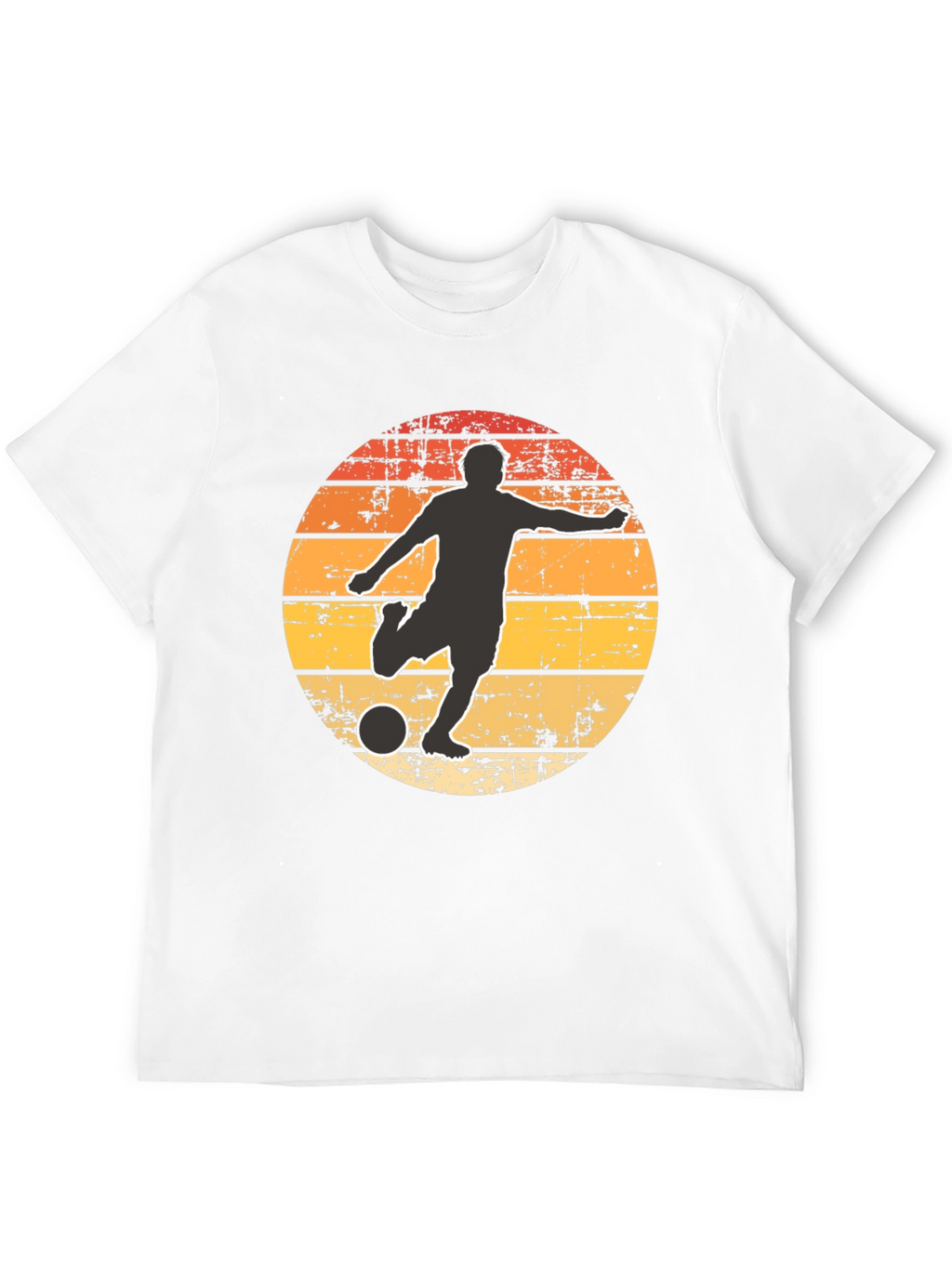 Retro Soccer Player Graphic T-Shirt