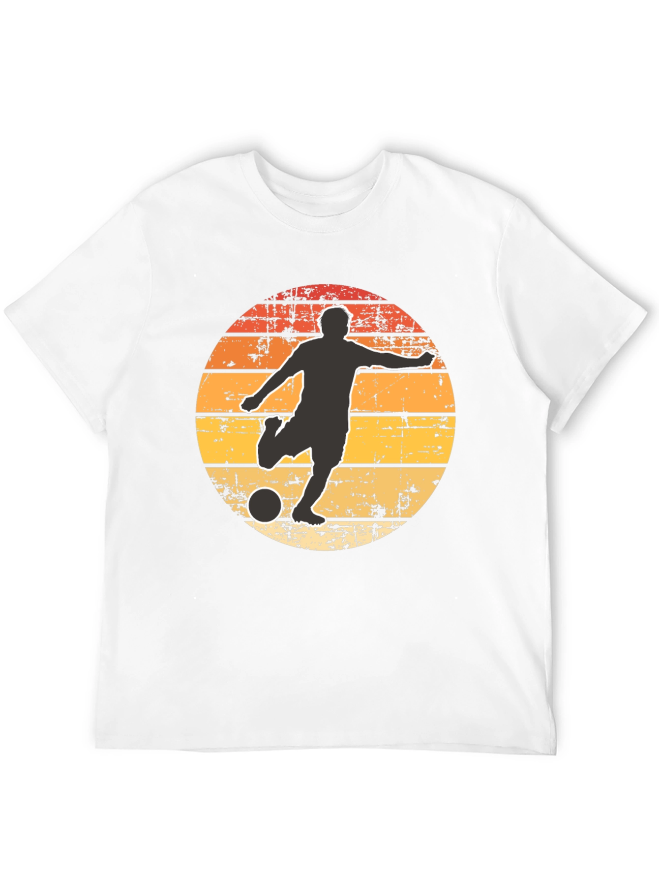 Retro Soccer Player Graphic T-Shirt