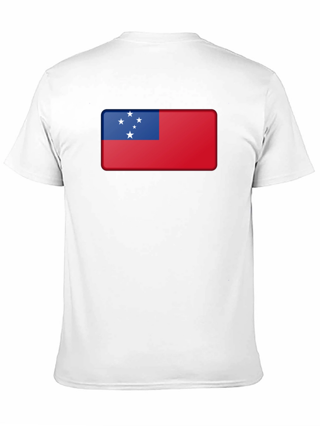 Samoa Flag T-Shirt Black Cotton Tee