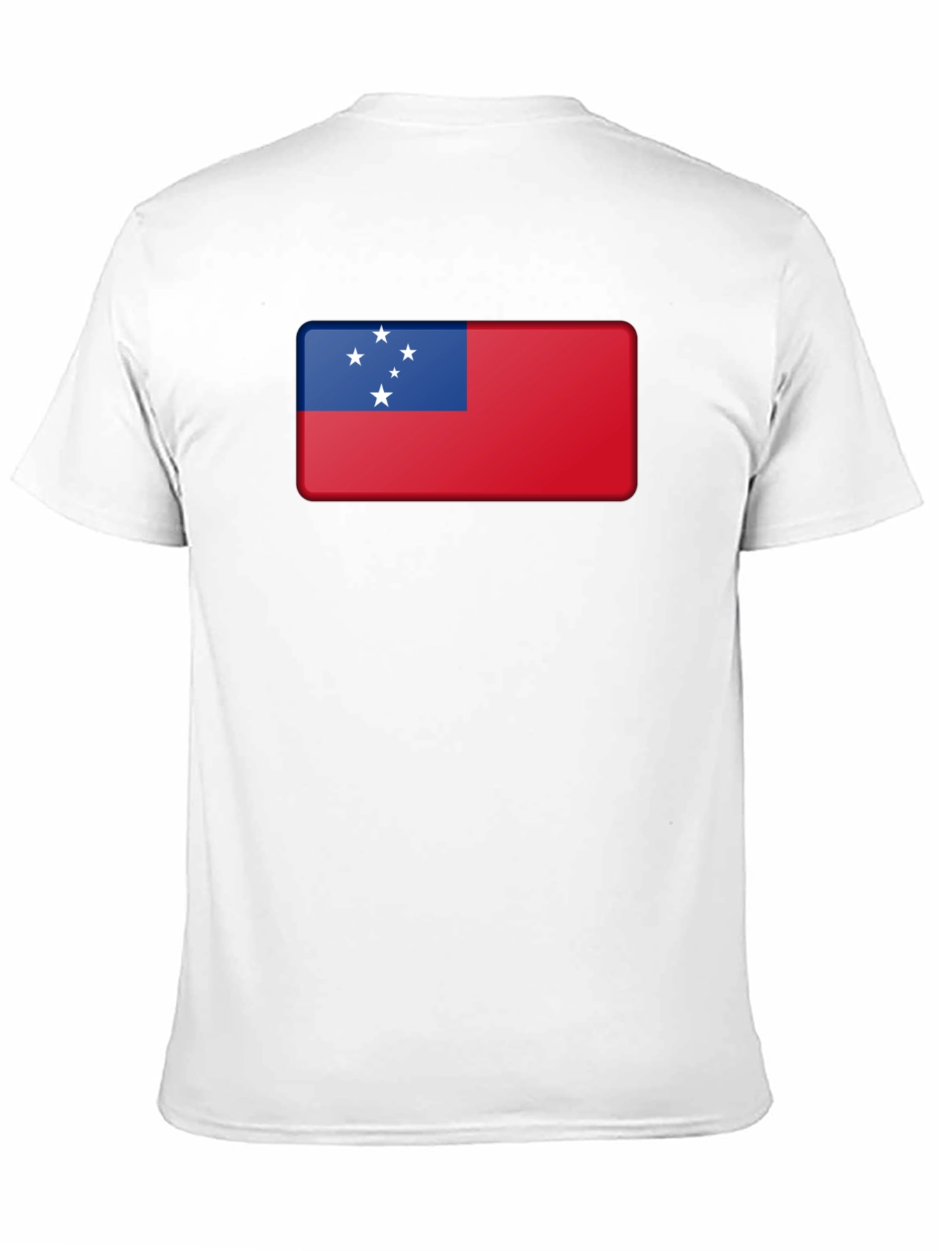 Samoa Flag T-Shirt Black Cotton Tee