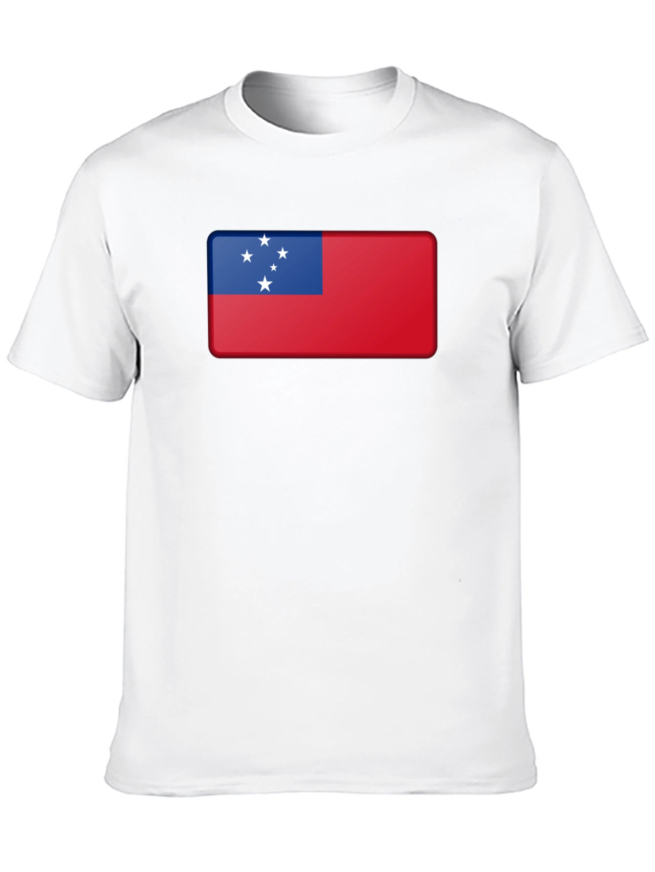 Samoa Flag T-Shirt Black Cotton Tee
