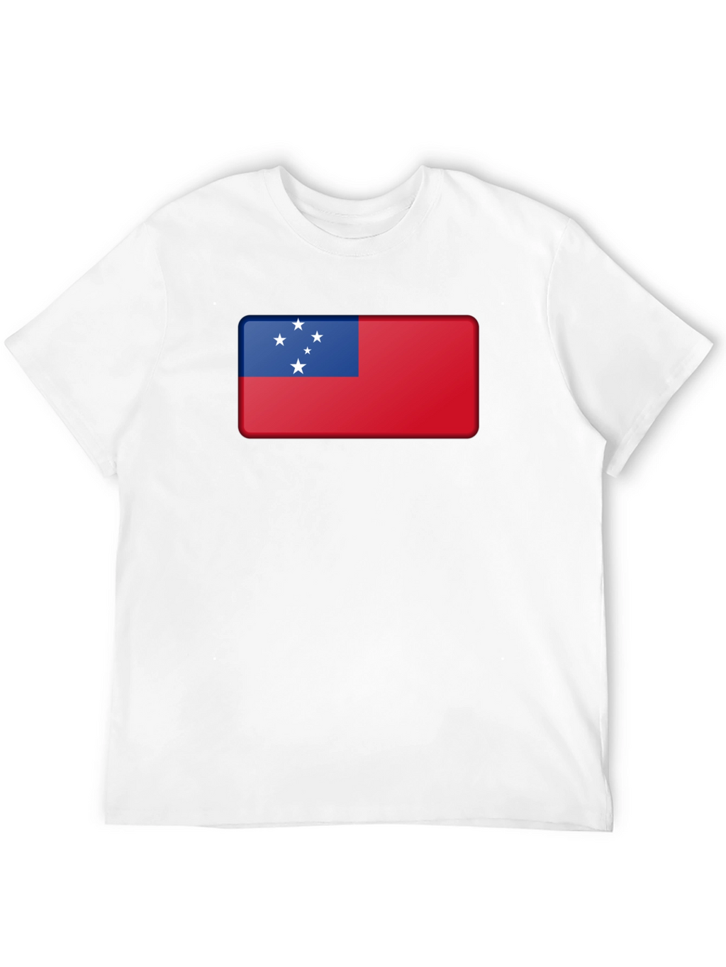 Samoa Flag T-Shirt Black Cotton Tee