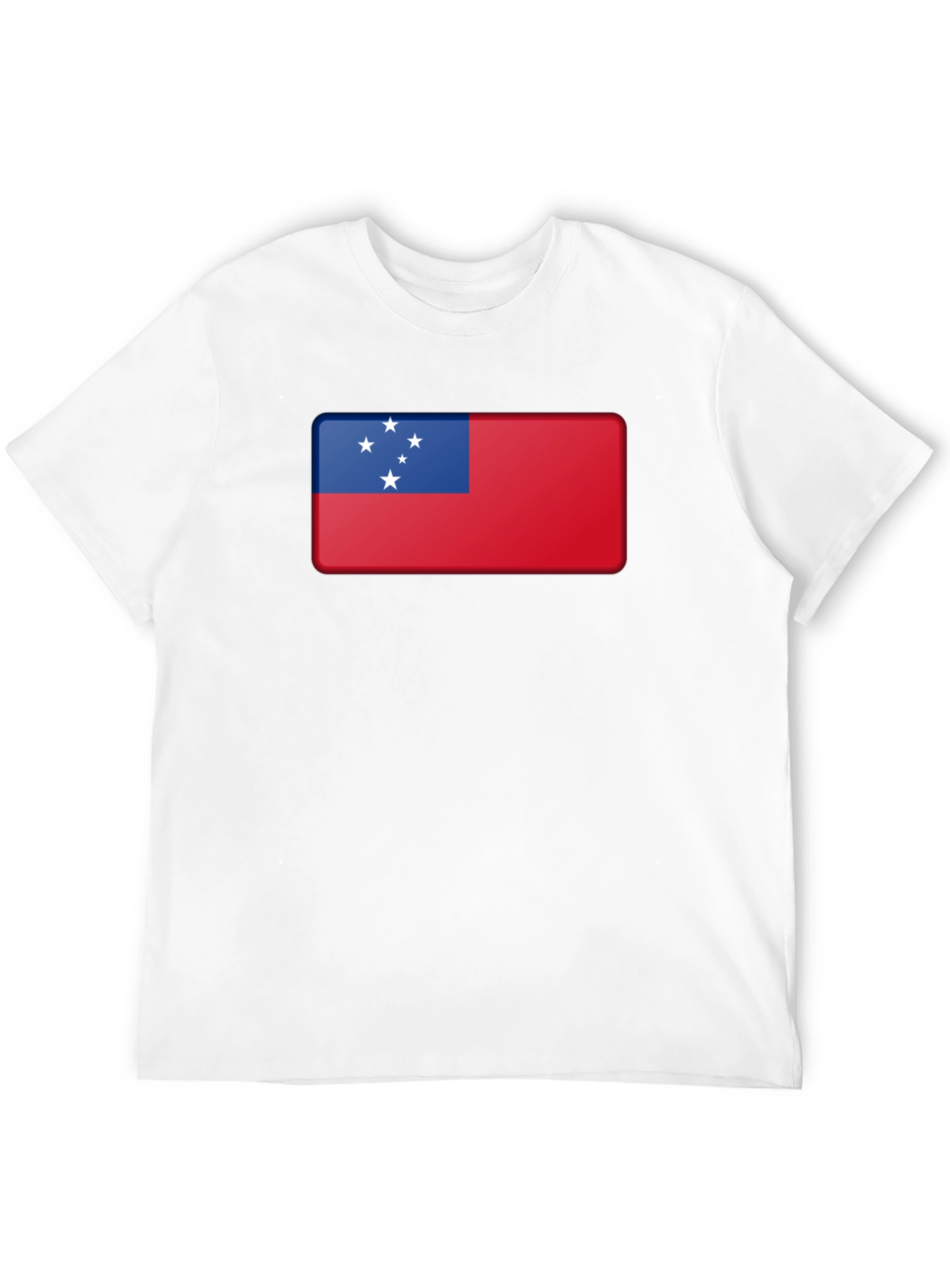 Samoa Flag T-Shirt Black Cotton Tee