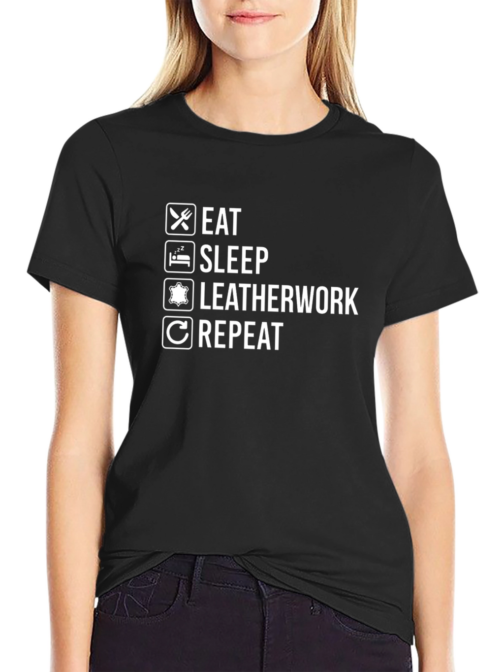 Eat Sleep Leatherwork Repeat T-Shirt