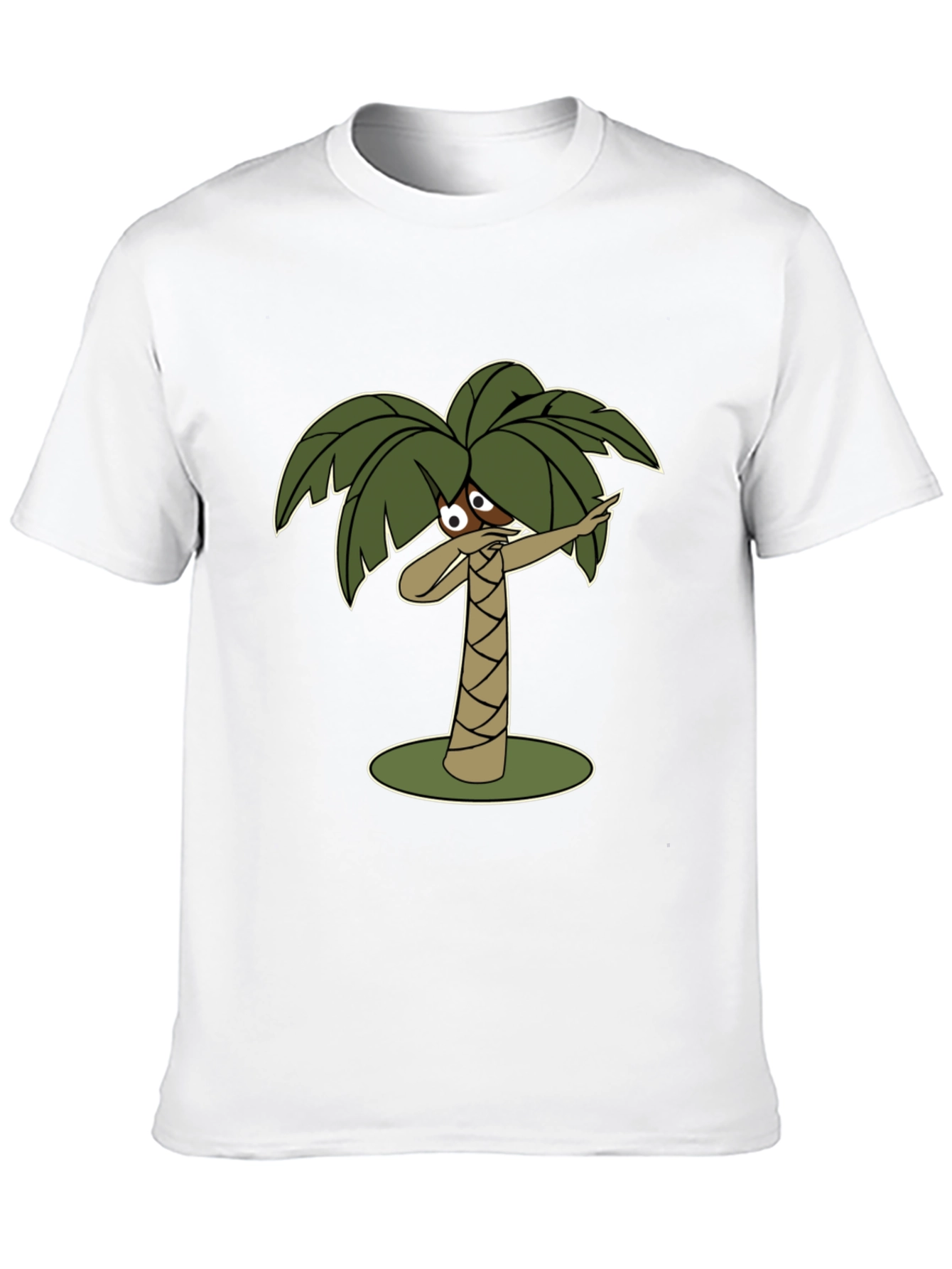 Dabbing Palm Tree Black T-Shirt