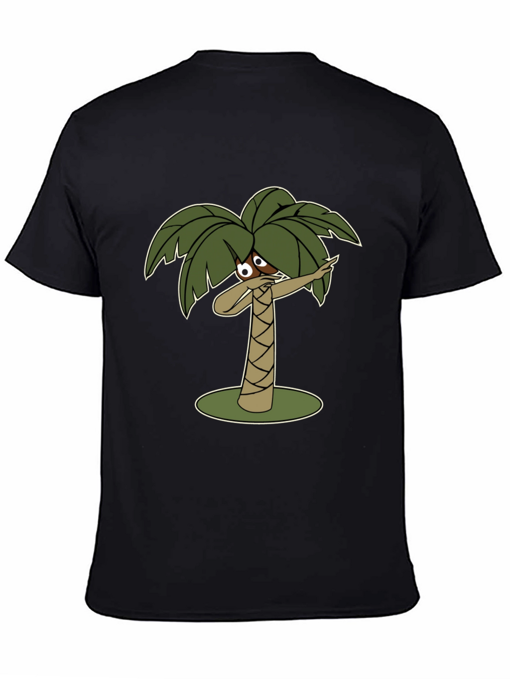 Dabbing Palm Tree Black T-Shirt