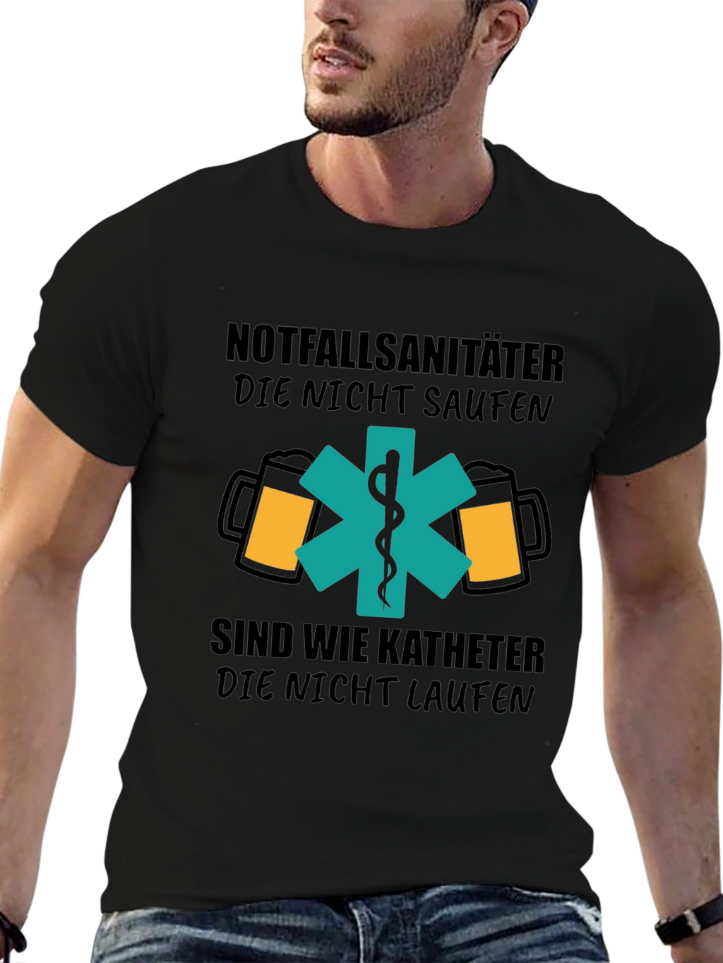 Paramedic Beer Lover T-Shirt - Funny German Design