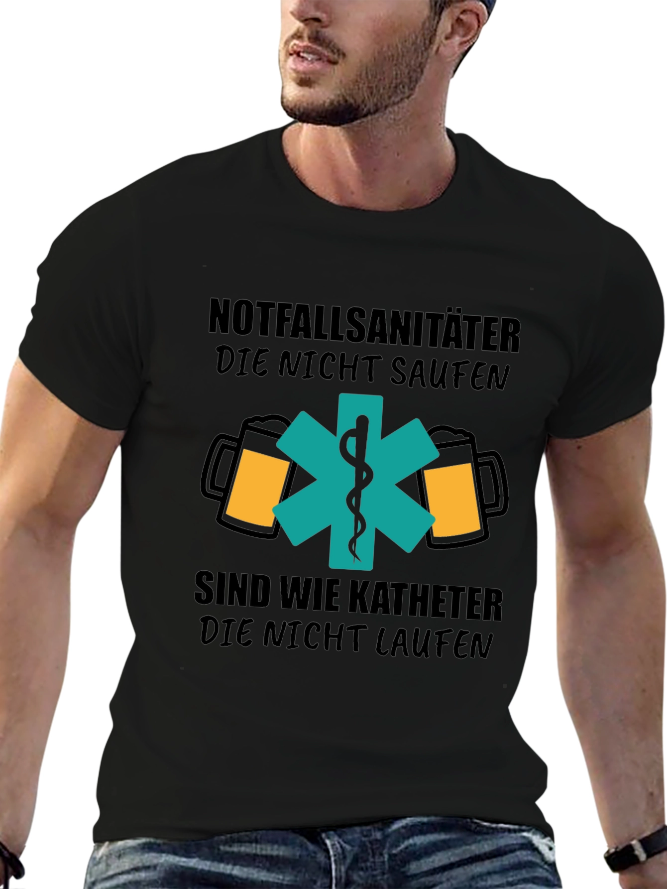 Paramedic Beer Lover T-Shirt - Funny German Design