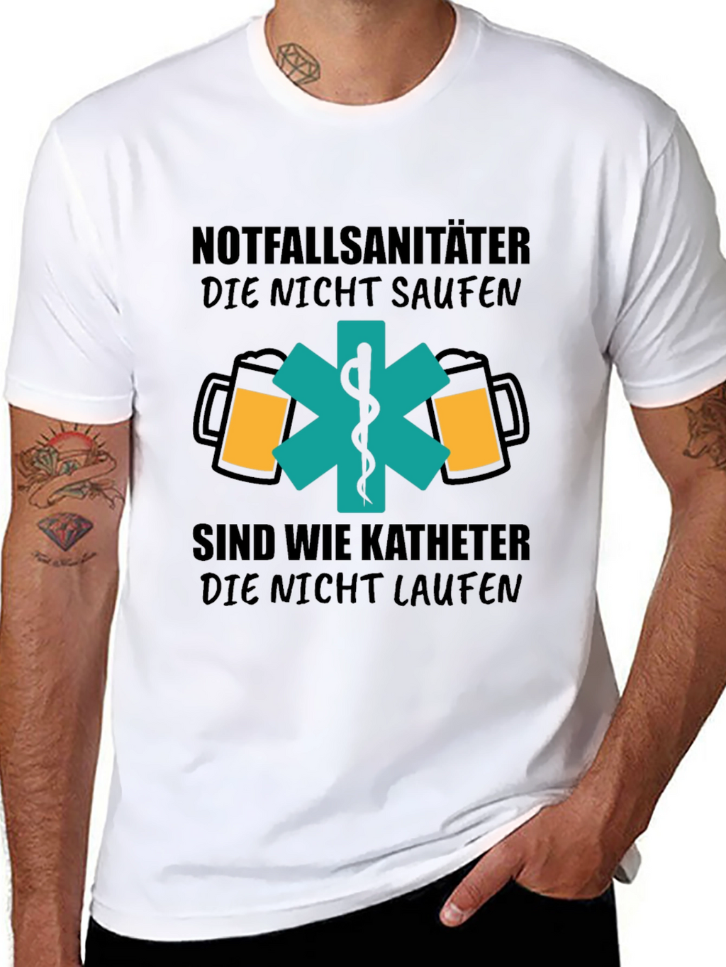 Paramedic Beer Lover T-Shirt - Funny German Design