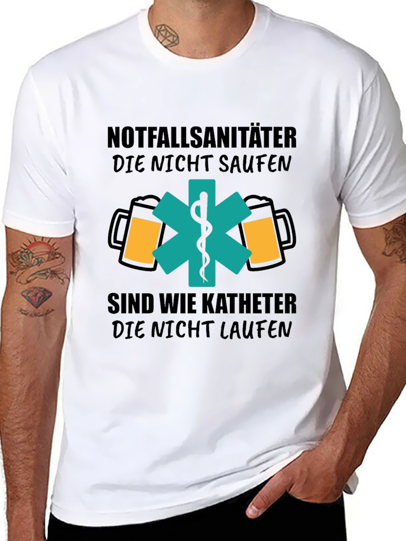 Paramedic Beer Lover T-Shirt - Funny German Design