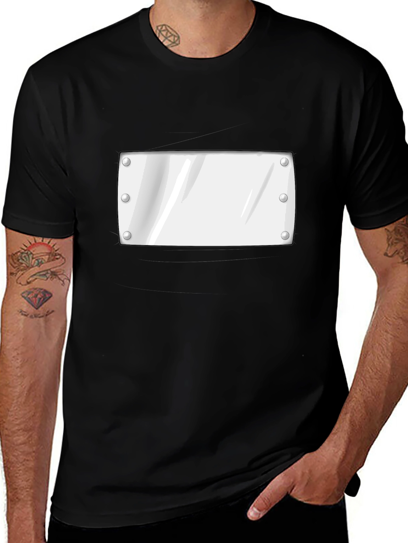 Anime Headband Black T-Shirt