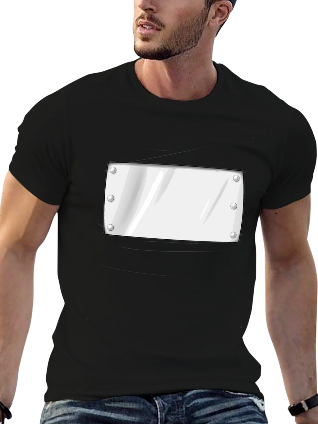 Anime Headband Black T-Shirt