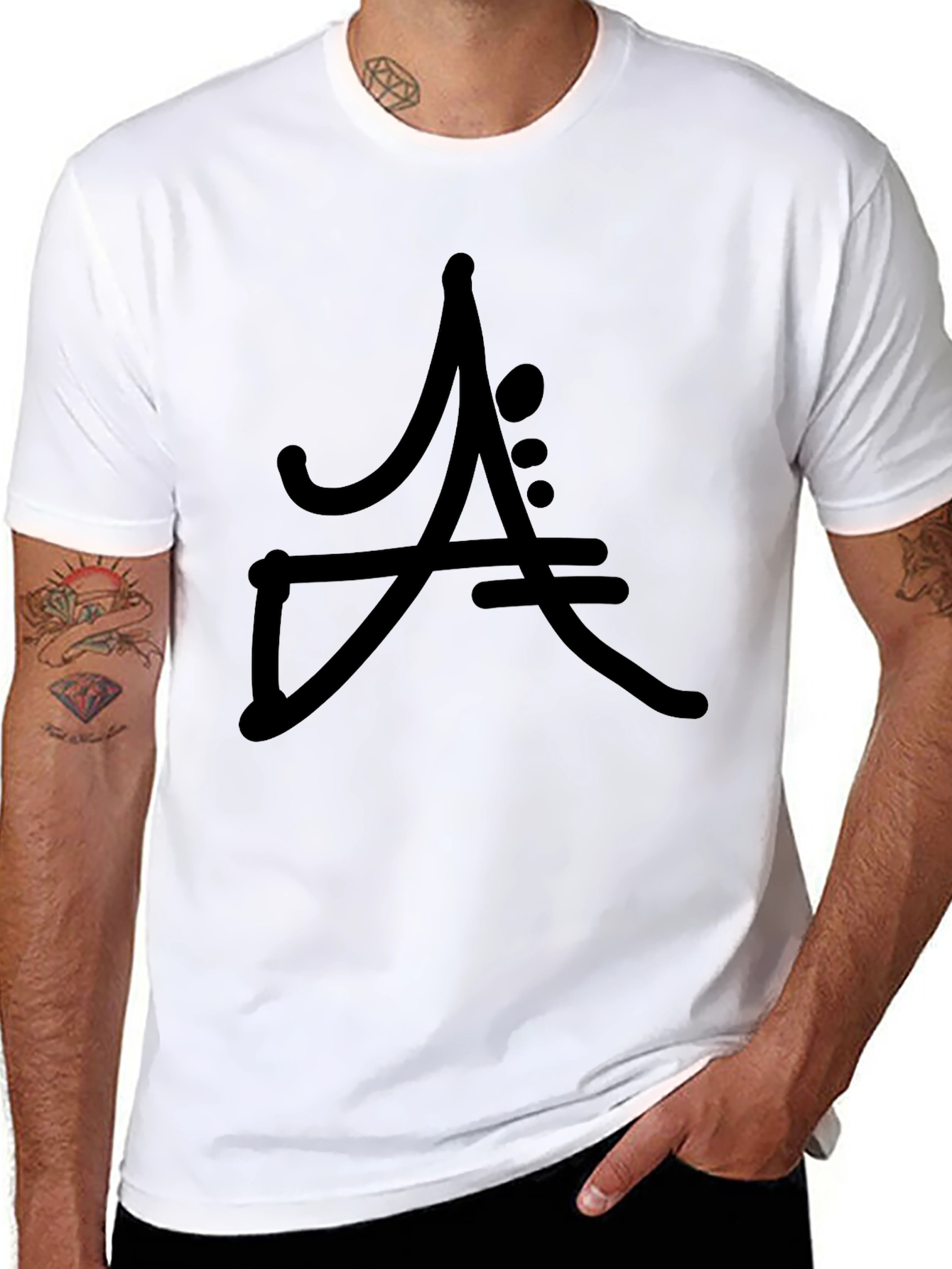Modern Symbol Black T-Shirt
