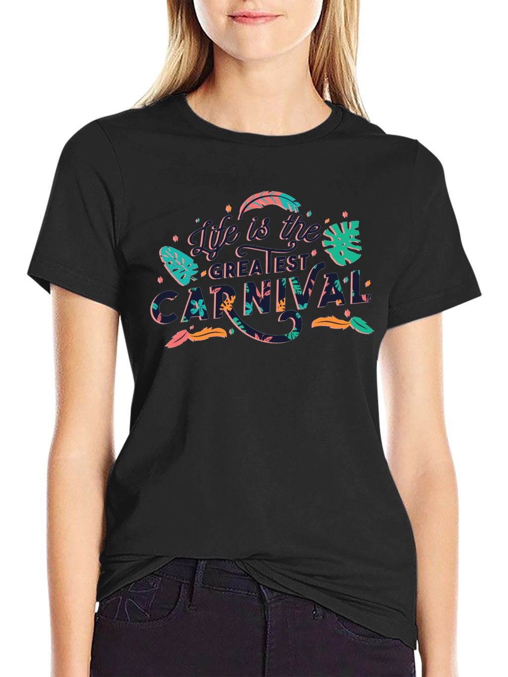 Life is the Greatest Carnival Black Graphic Tee