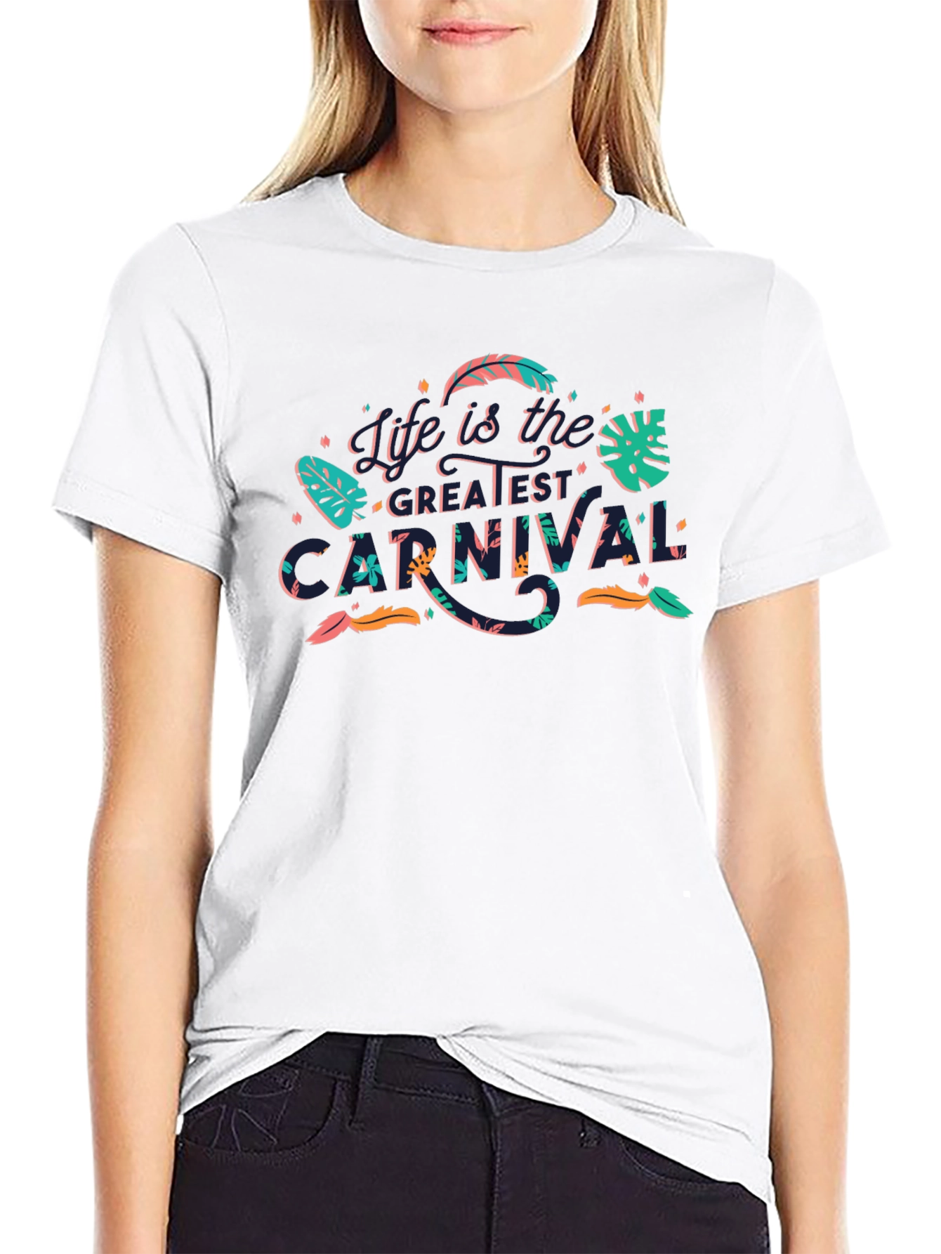 Life is the Greatest Carnival Black Graphic Tee