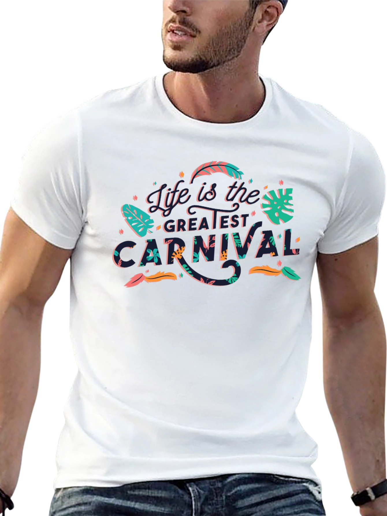 Life is the Greatest Carnival Black Graphic Tee