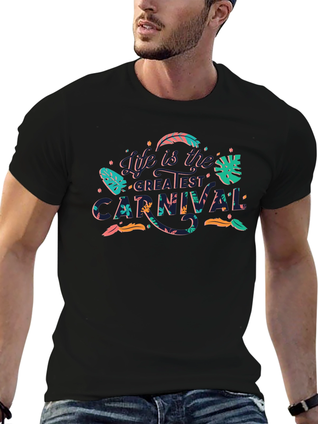 Life is the Greatest Carnival Black Graphic Tee