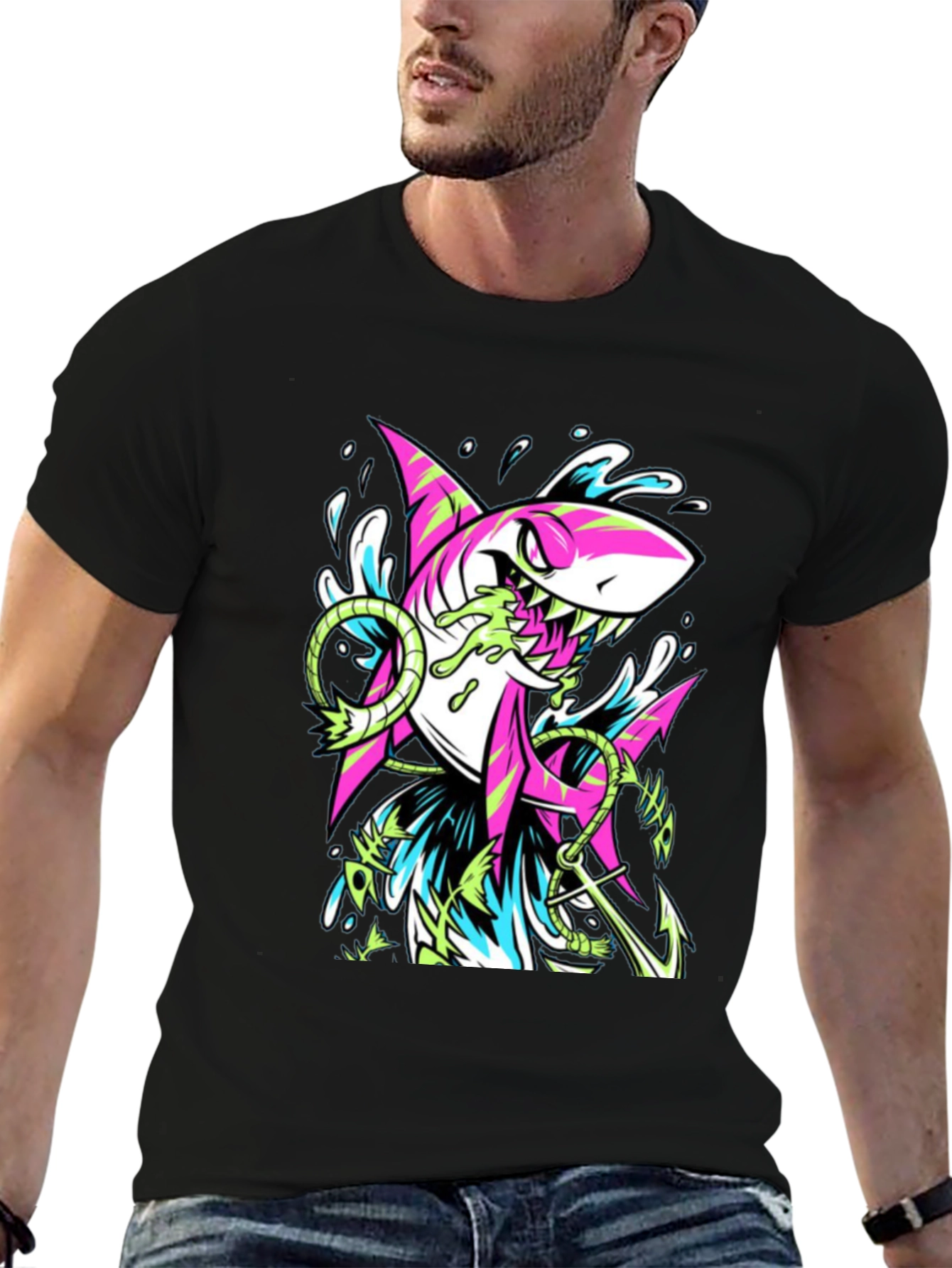 Shark Anchor Graphic Tee