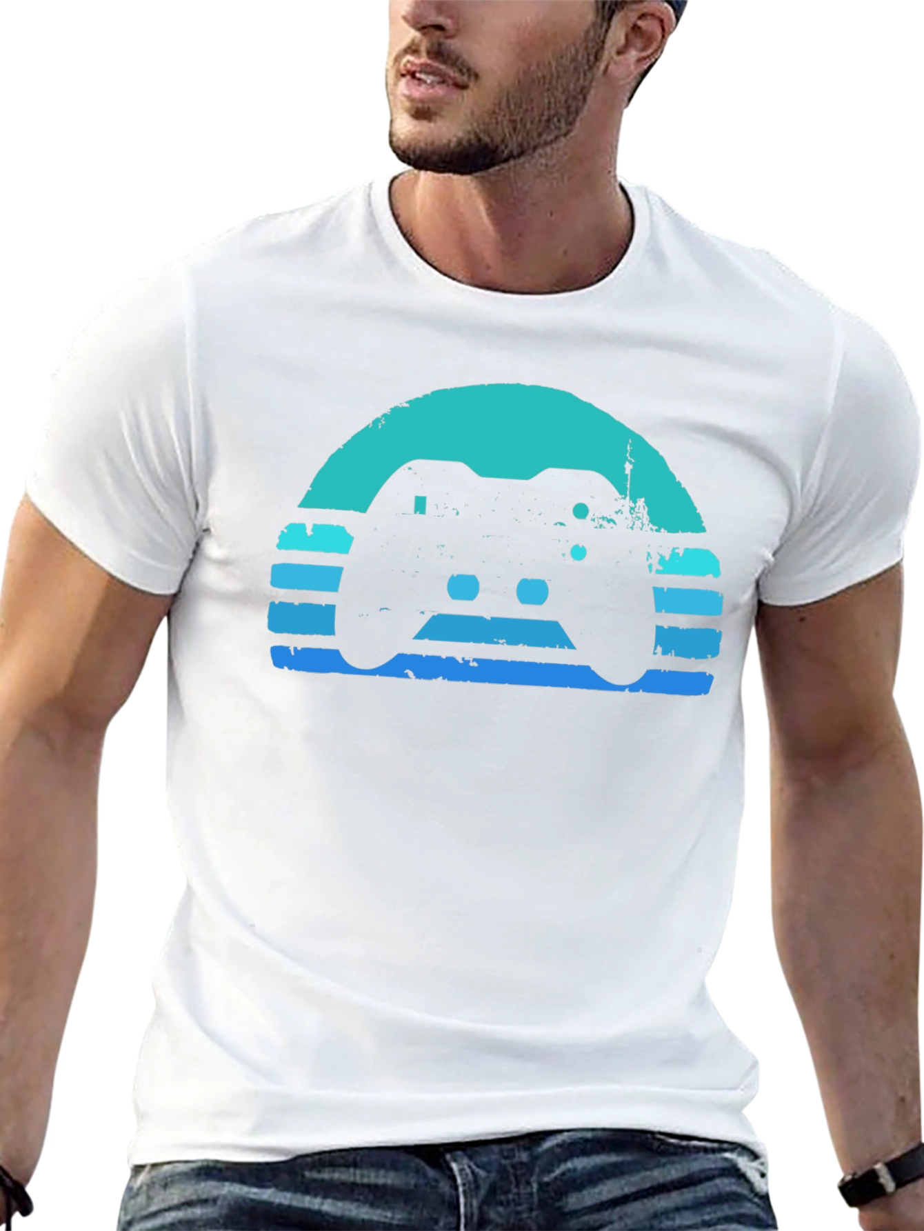 Retro Gamer T-Shirt - Black Console Design
