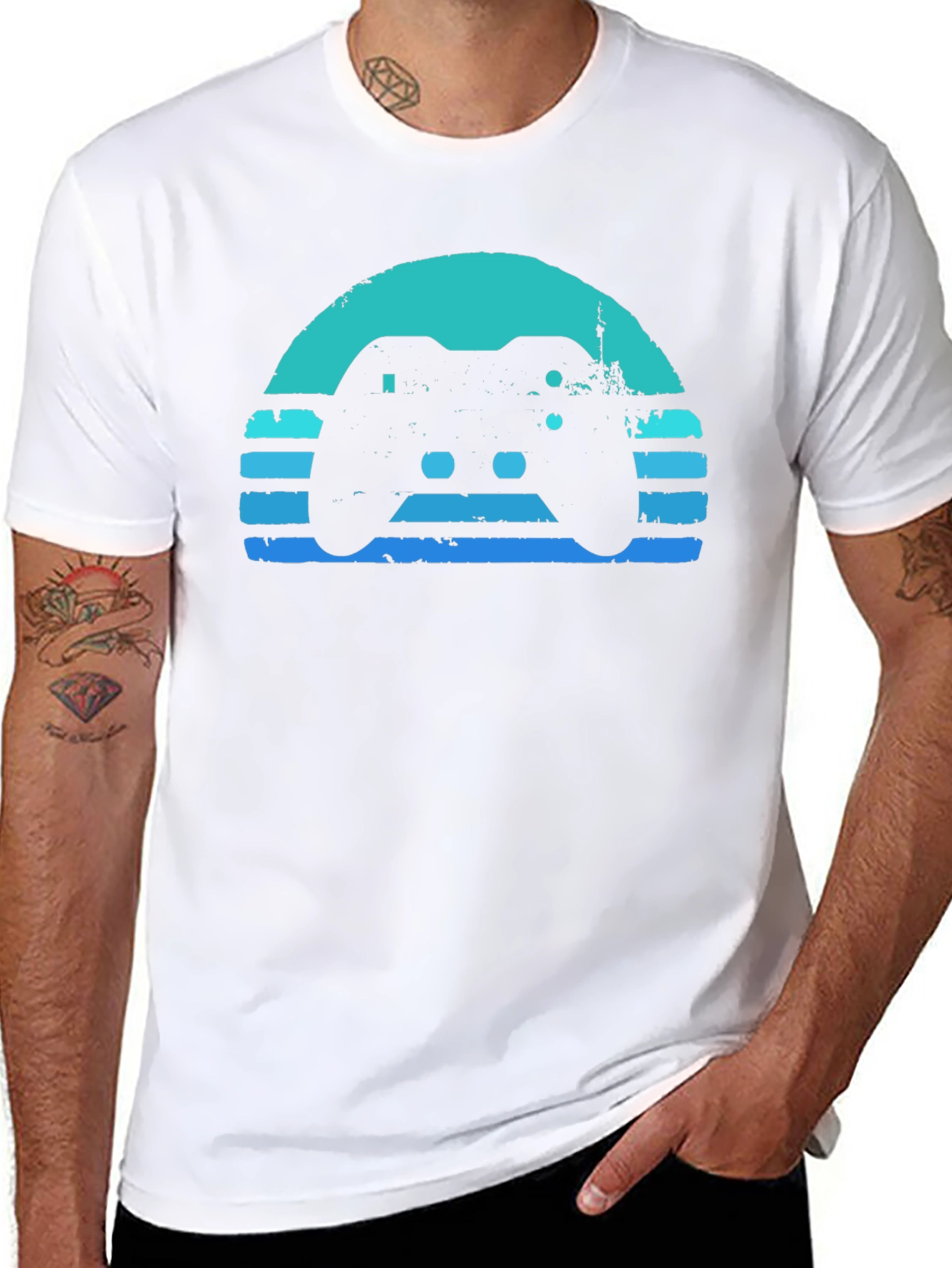 Retro Gamer T-Shirt - Black Console Design