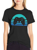 Retro Gamer T-Shirt - Black Console Design