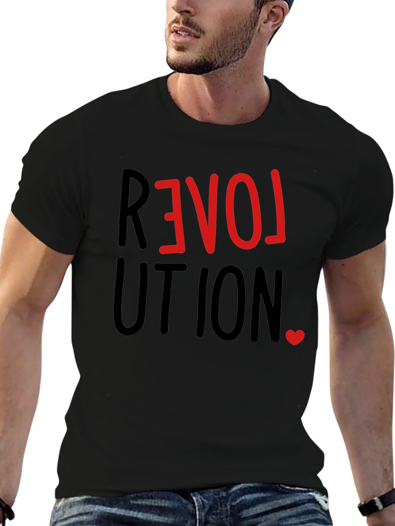 Love Revolution T-Shirt -  Stylish Graphic Tee