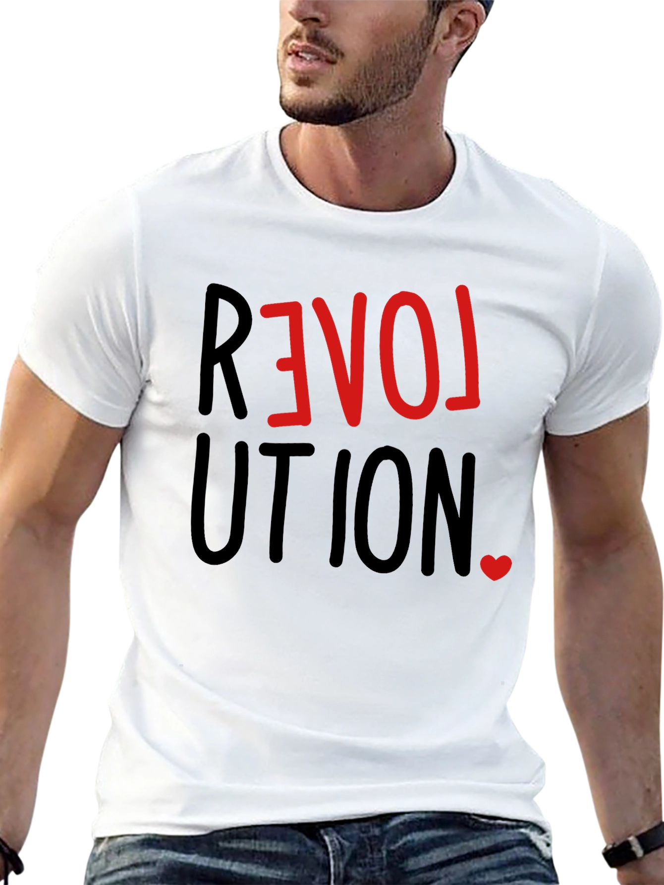 Love Revolution T-Shirt -  Stylish Graphic Tee